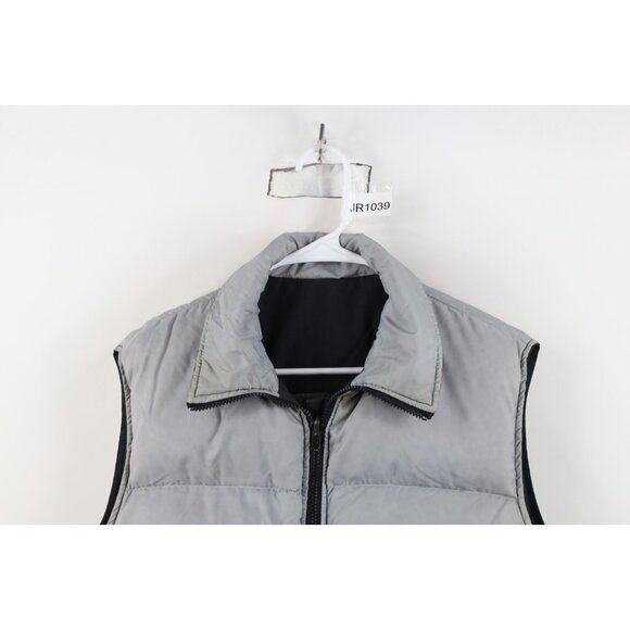 Vintage 90s Streetwear Mens M Distressed Reversible Duck Down Puffer Vest Jacket - Picture 14 of 16